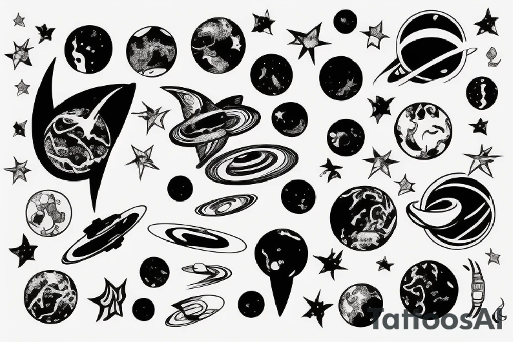 Space tattoo idea