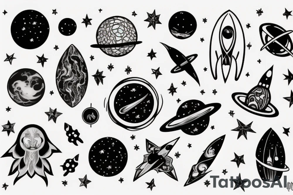 Space tattoo idea