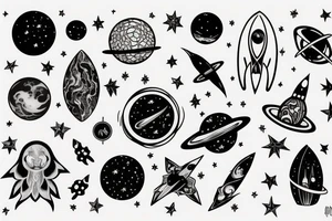 Space tattoo idea
