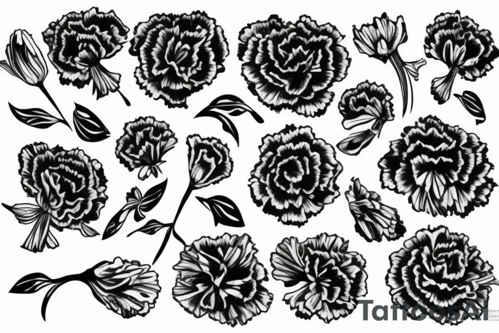 carnation Flower tattoo idea