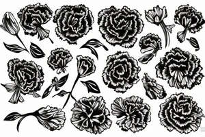 carnation Flower tattoo idea