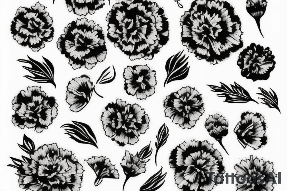 carnation Flower tattoo idea