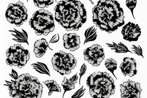 carnation Flower tattoo idea