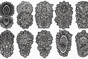 mandala / carnation flower tattoo idea