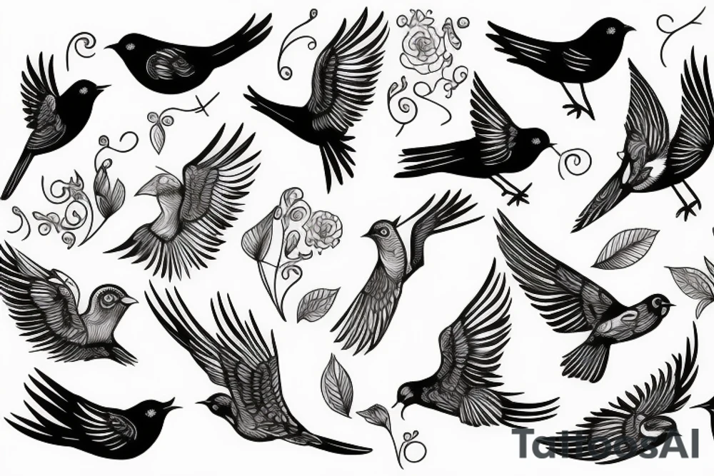 Bird tattoo idea