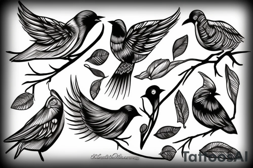 Bird tattoo idea