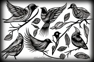Bird tattoo idea