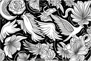 Dove flying off tattoo idea