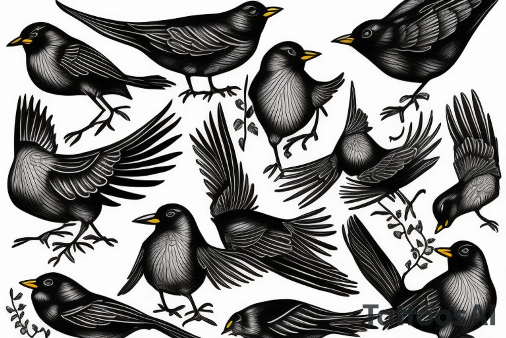 blackbird tattoo idea