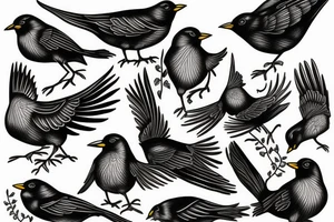 blackbird tattoo idea