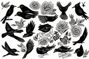 blackbird tattoo idea