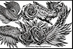 Angel wing tattoo idea
