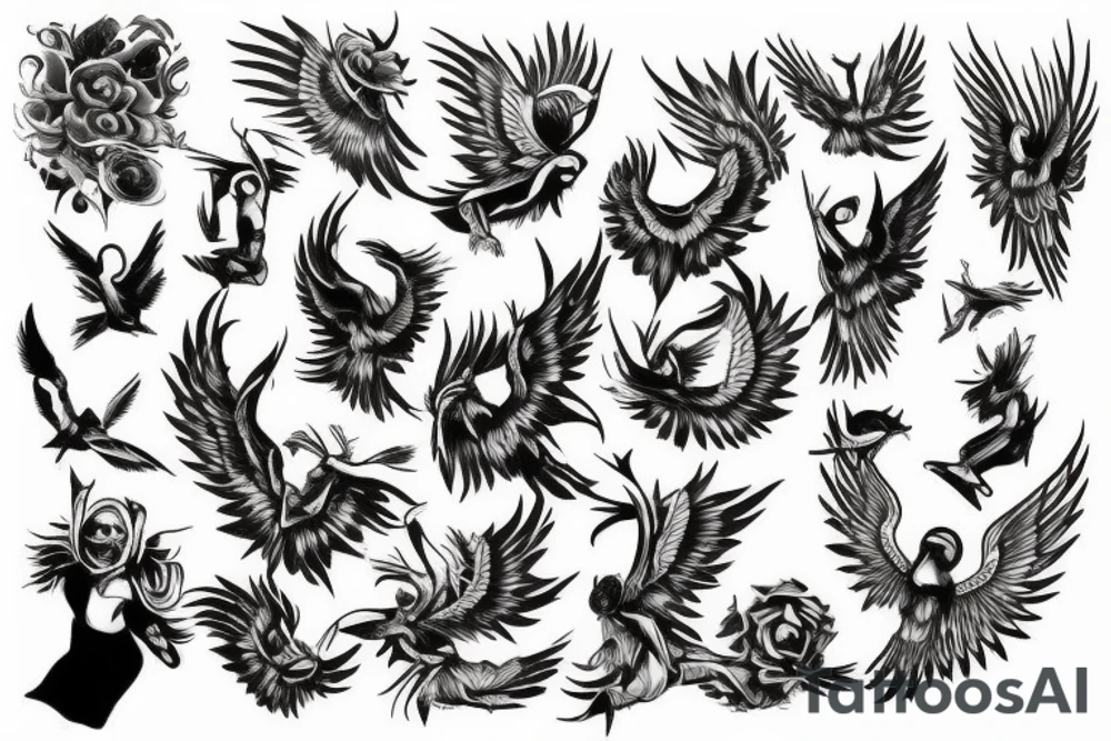 angel tattoo idea