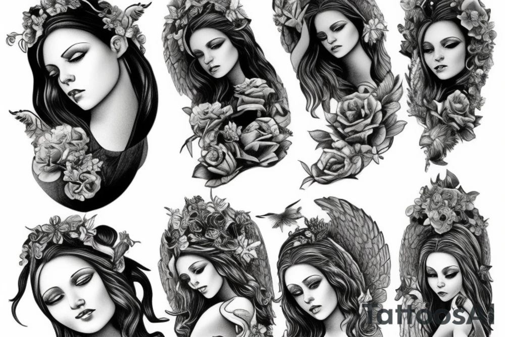 guardian angel tattoo idea