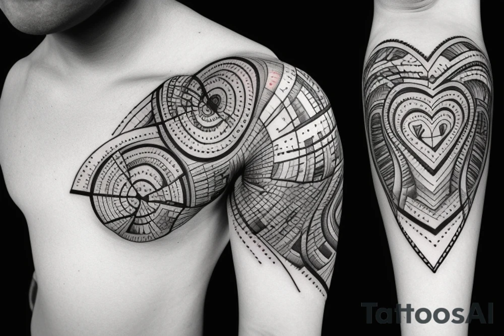 Heart beat tattoo idea