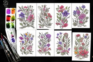 Wildflowers with faeries tattoo idea
