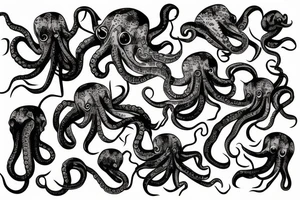 octopus on the back of the hand tattoo idea