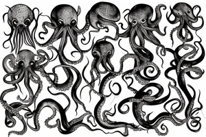 octopus on the back of the hand tattoo idea