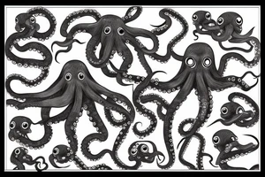 japanese horror octopus tattoo idea