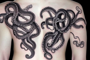 japanese horror octopus tattoo idea