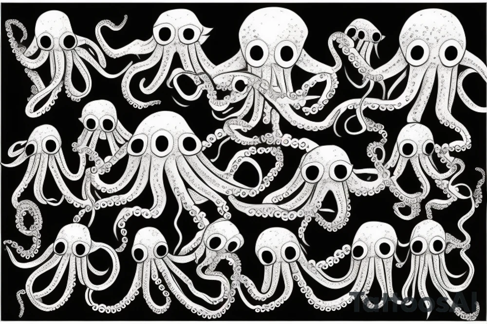 japanese horror octopus tattoo idea