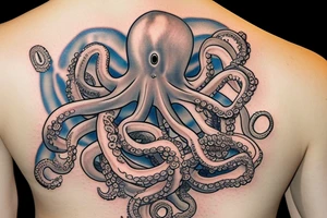 japanese mutated octopus tattoo idea