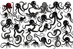 mutated octopus tattoo idea