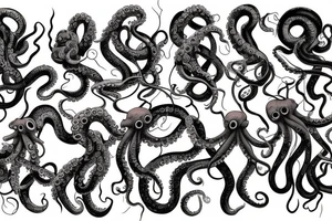 mutated octopus tattoo idea