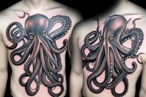 mutated octopus tattoo idea