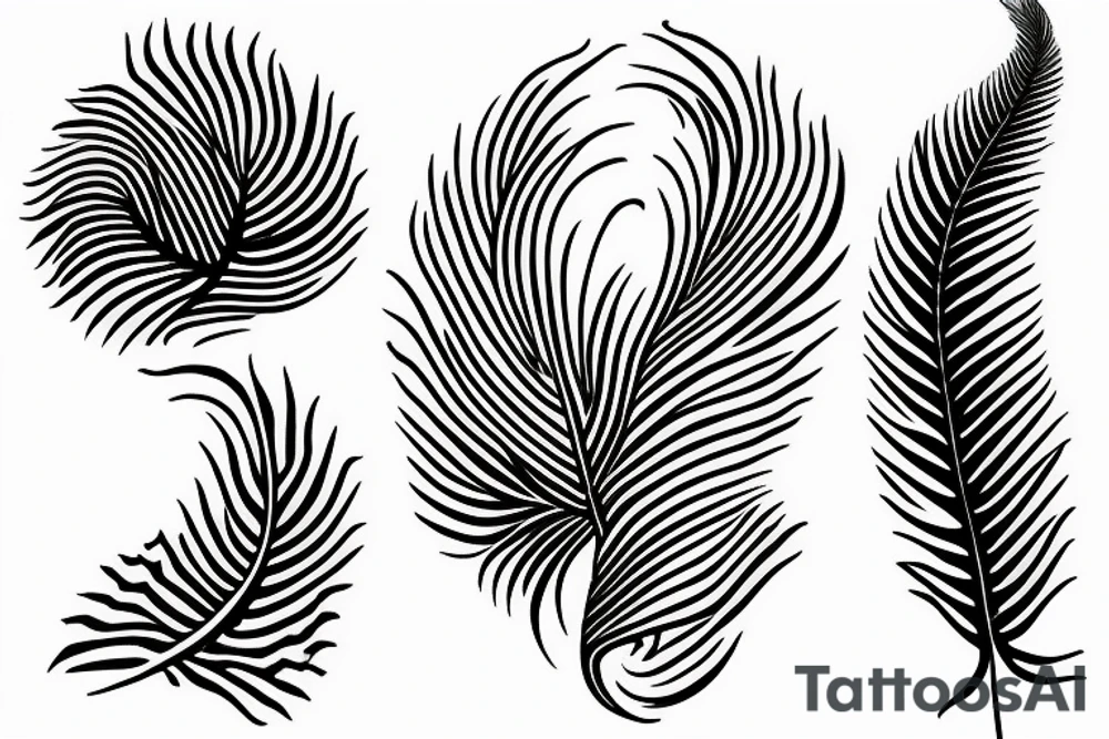 A silver fern entwined with a welding torch tattoo idea
