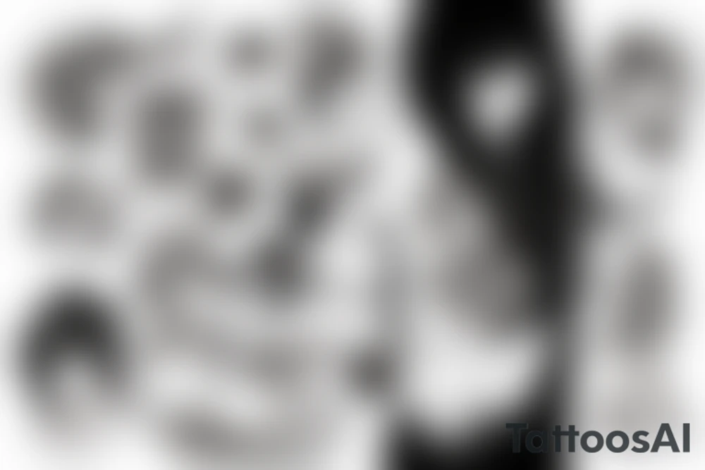 something with the hidden name "Katrine" tattoo idea