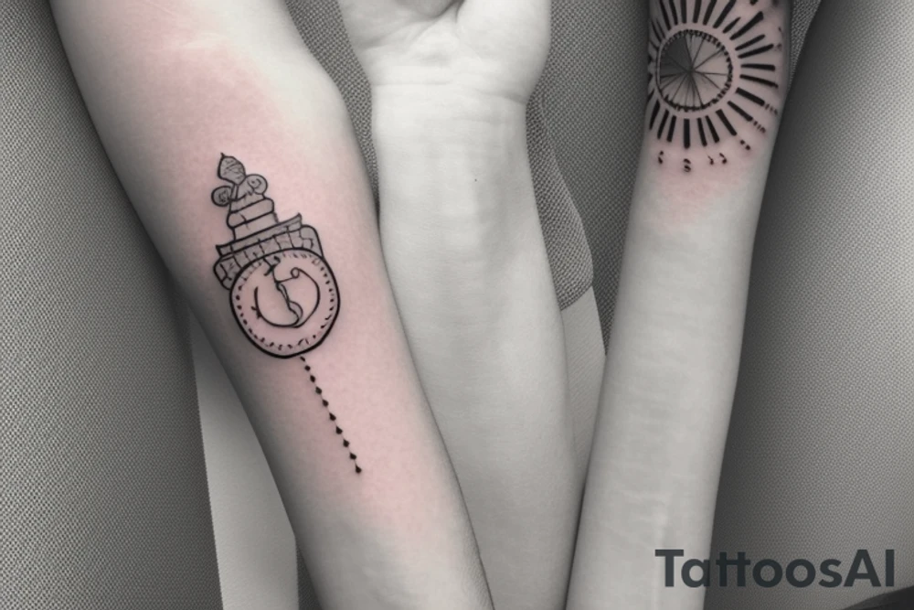 simple minimalistisc forearm tattoo with the meaning of Cathryn name "Pure" tattoo idea