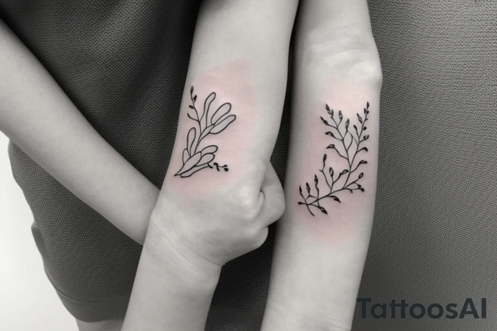 simple minimalistisc forearm tattoo with the meaning of Cathryn name "Pure" tattoo idea