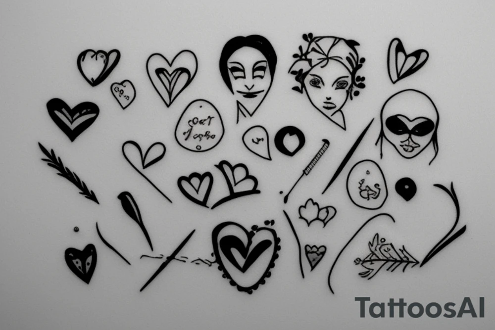barrette with the date Jan. 2004 - Aug 2004 tattoo idea