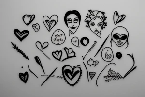 barrette with the date Jan. 2004 - Aug 2004 tattoo idea