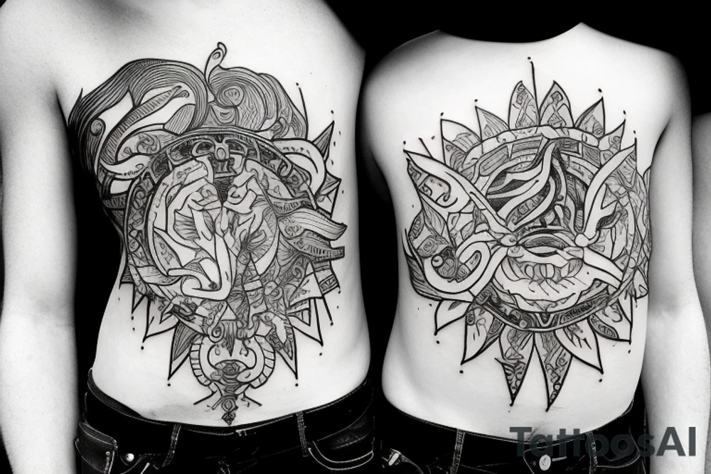 zodiac sign twins tattoo idea