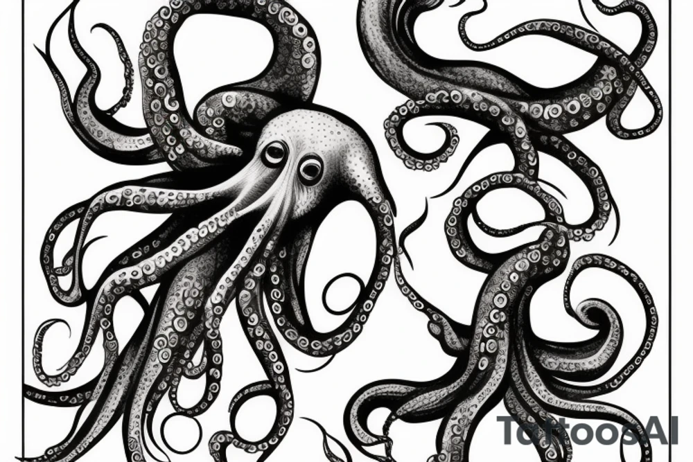 Octopus for the leg tattoo idea