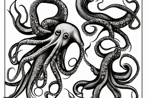 Octopus for the leg tattoo idea
