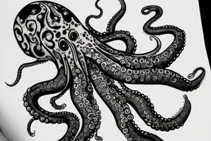 Octopus for the leg tattoo idea