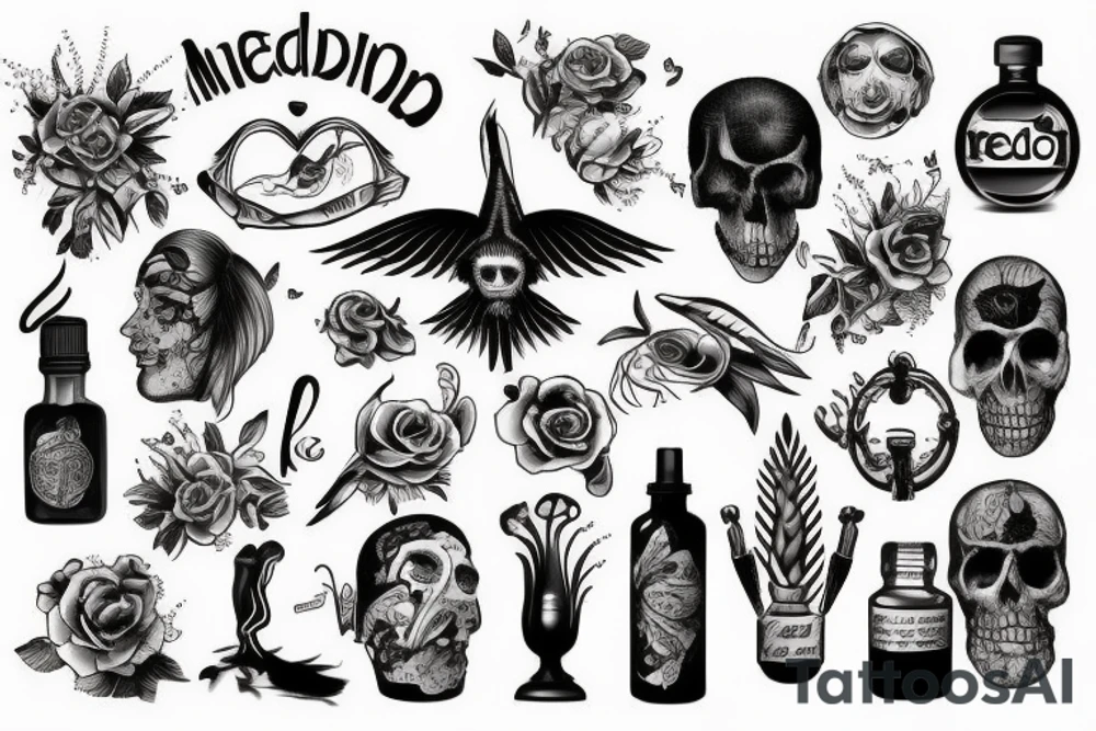 Medicine and freedom tattoo idea