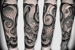 Octopus on the leg tattoo idea
