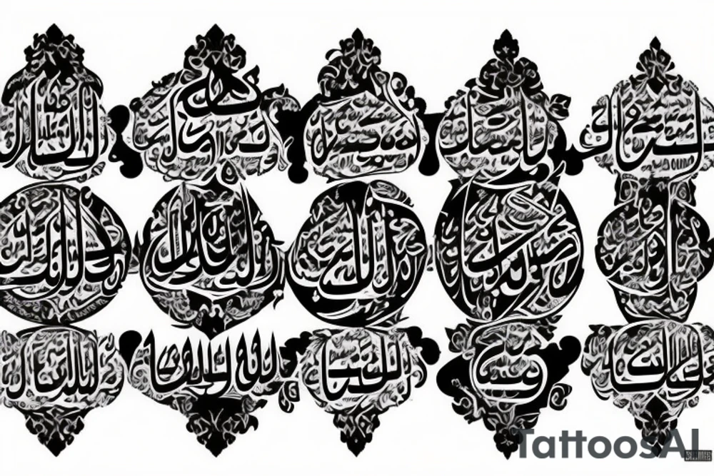 Arabic on the arm tattoo idea