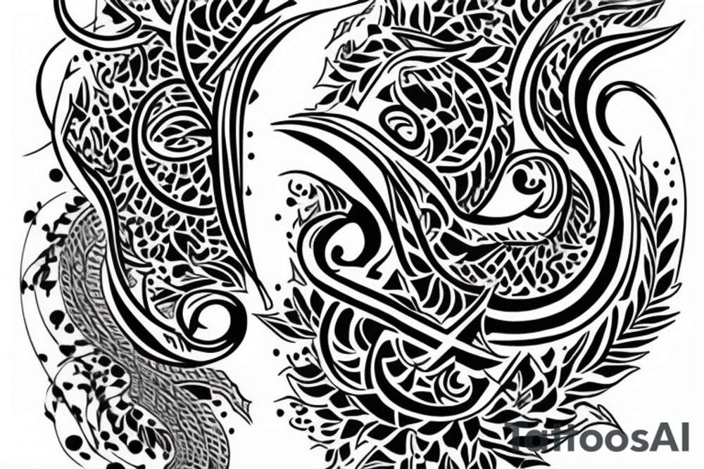 Arabic on the arm tattoo idea