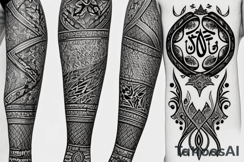 Arabic on the arm tattoo idea
