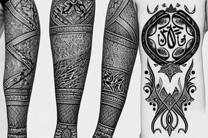 Arabic on the arm tattoo idea