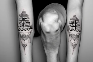 Arabic on the arm tattoo idea