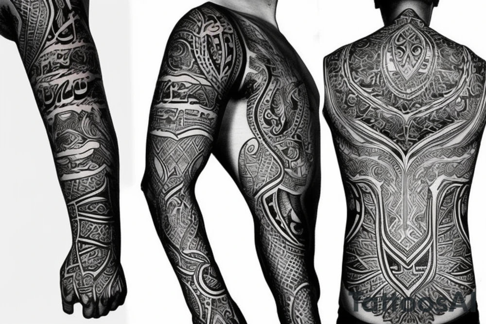 Arabic on the arm tattoo idea