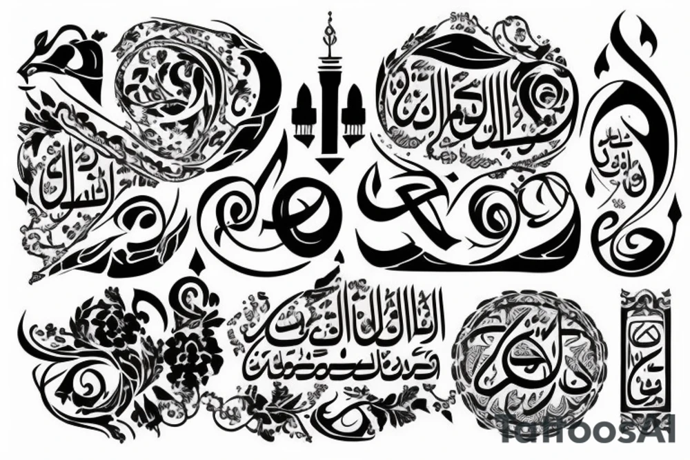 Arabic on the arm tattoo idea