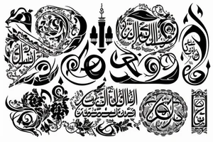 Arabic on the arm tattoo idea