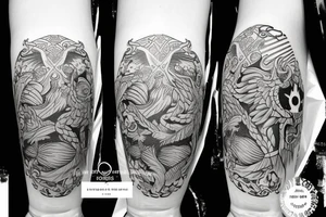 American traditional style with Florida symbolism tattoo idea